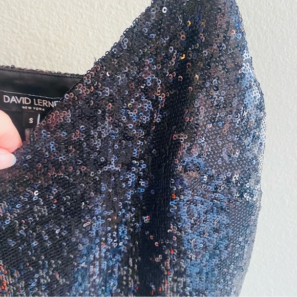 DAVID LERNER CHRISSY Sequin Cami camisole V-NECK - Picture 10 of 11